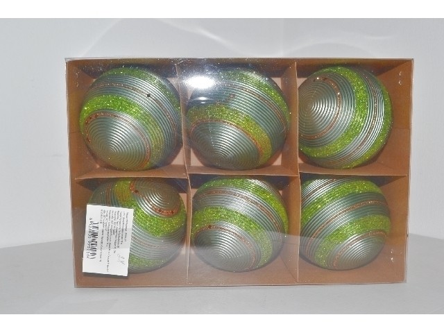 Набор шаров  в коробке 6 шт  / 10 см. LRE1006-301